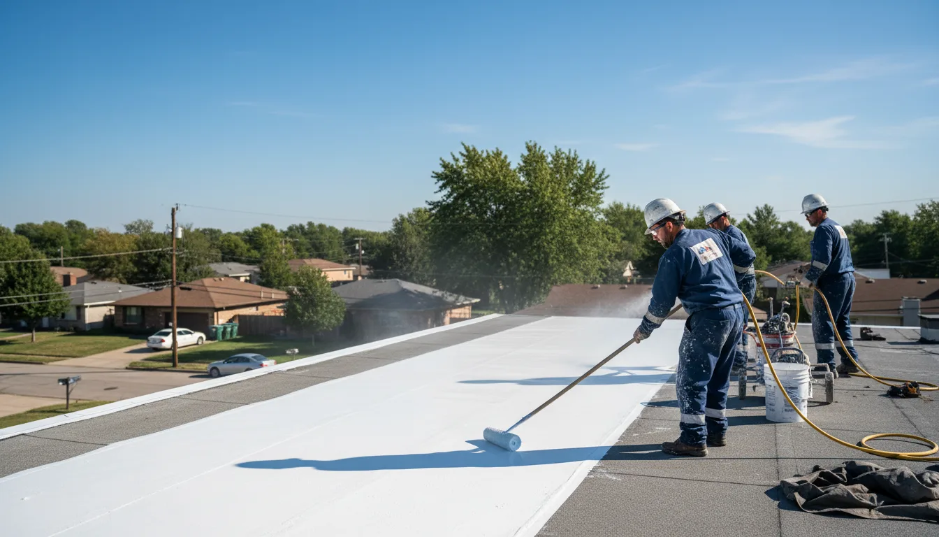 Commercial roof coating in Rapid City, MI near me